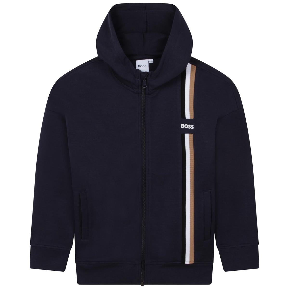 Baby Boys Navy Zip-Up Top