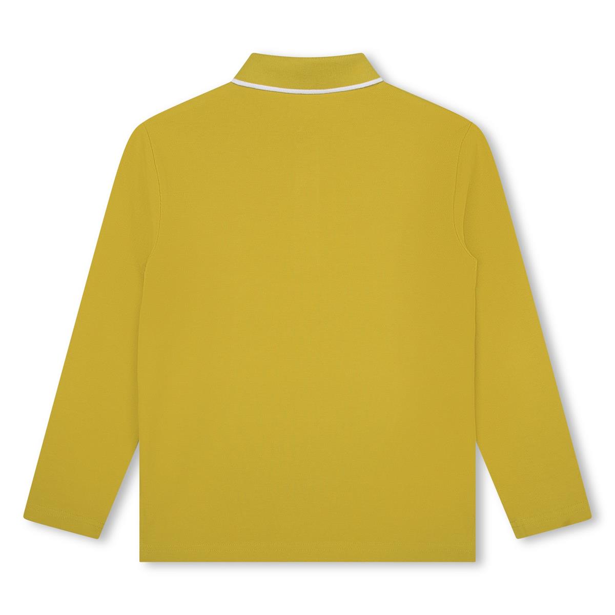 Boys Yellow Cotton Polo Shirt
