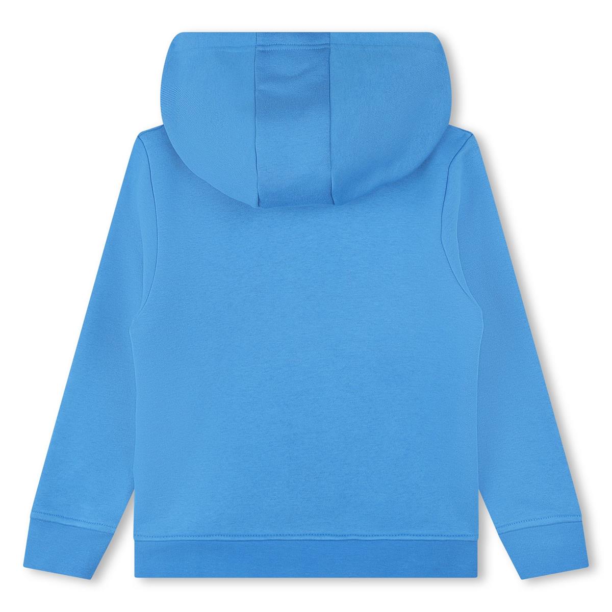 Boys Blue Logo Cotton Sweatshirt