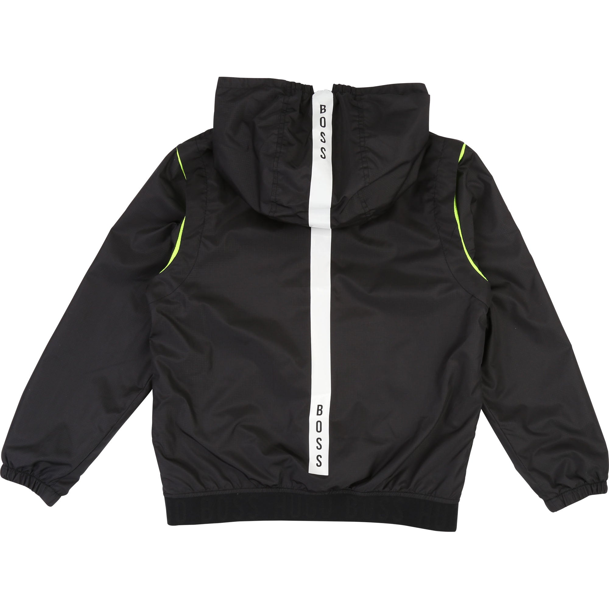 Boys Black Hooded Coat