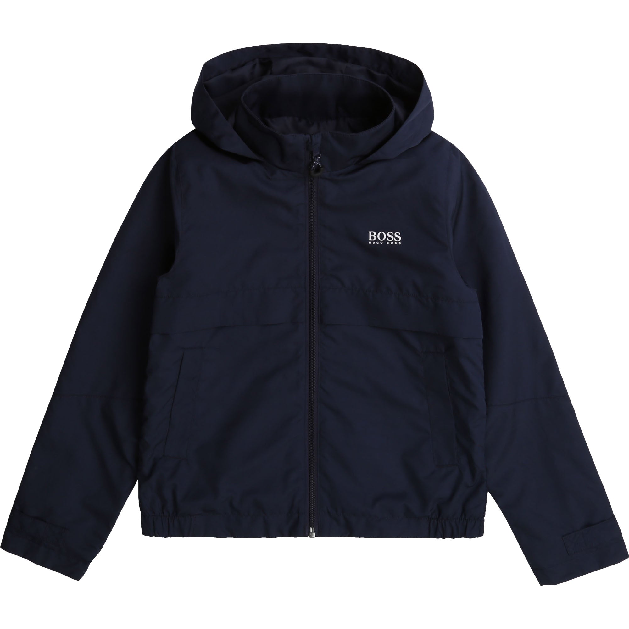 Boys Dark Navy Logo Jacket