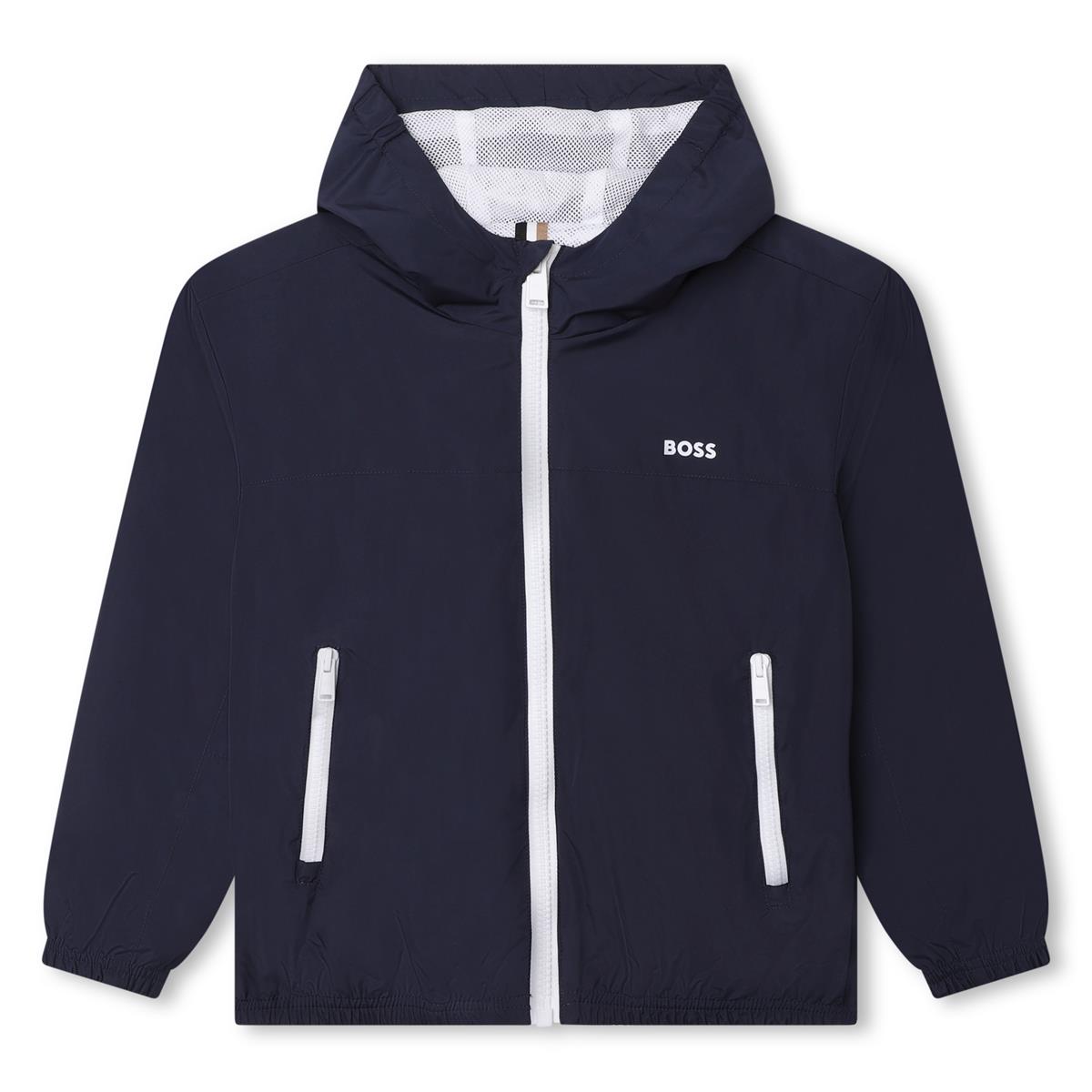 Boys Navy Zip-Up Jacket