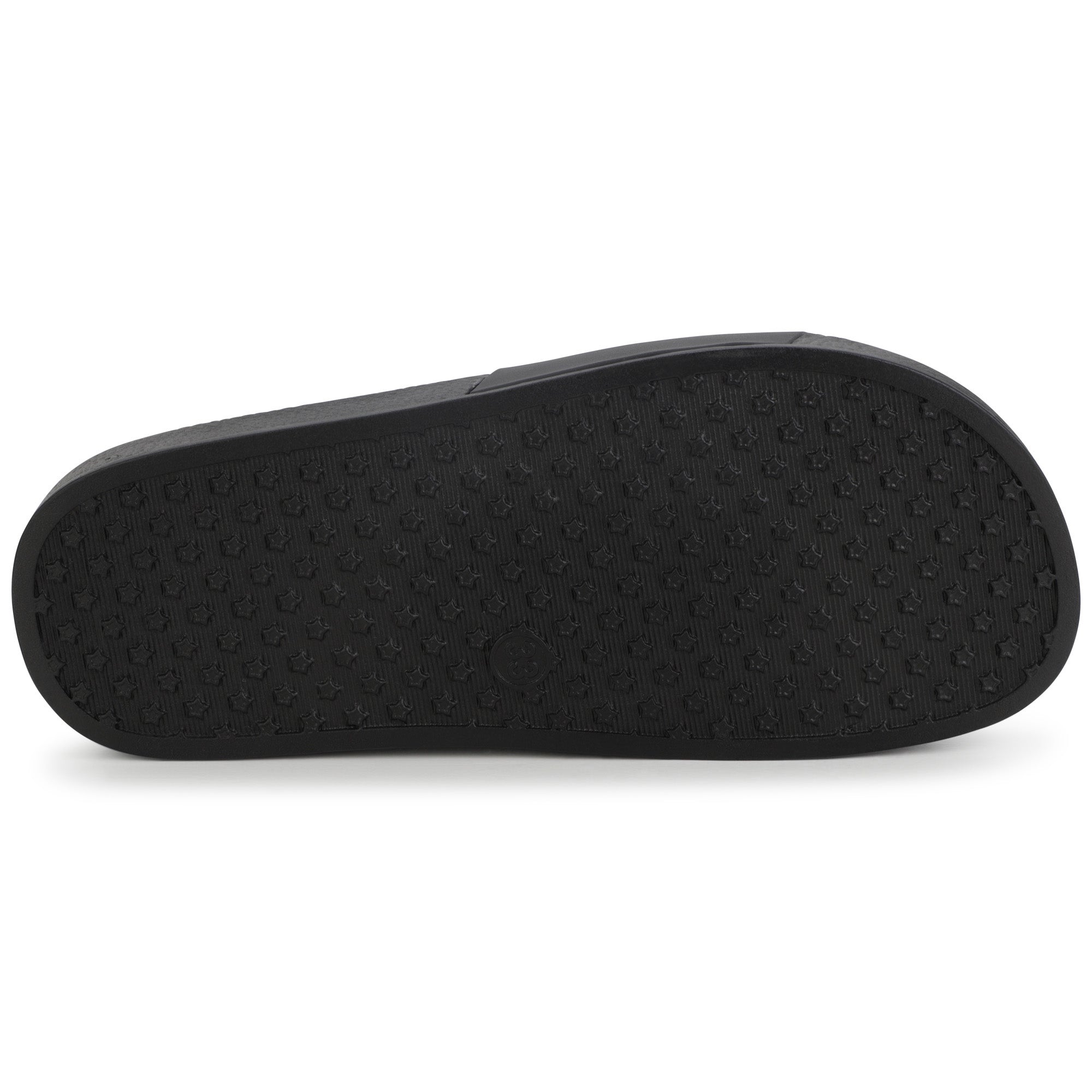 Boys Black Logo Sandals