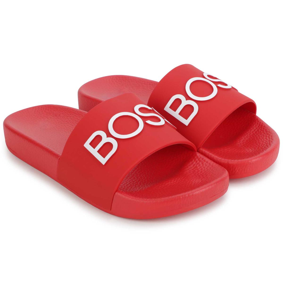 Boys & Girls Red Logo Sandals