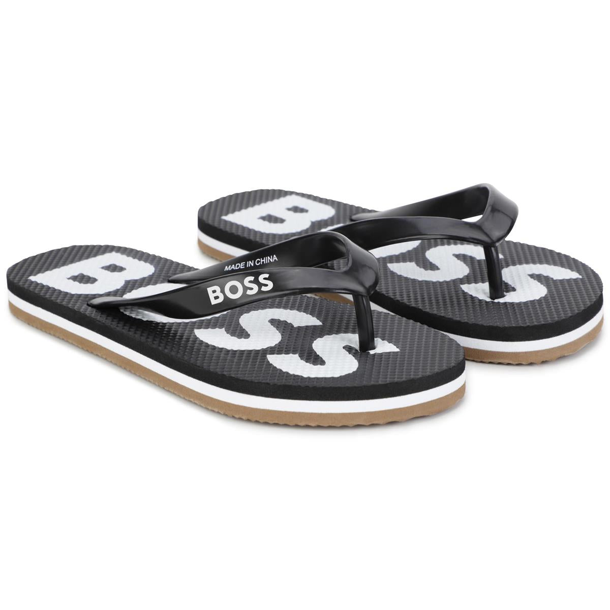 Boys Black Sandals