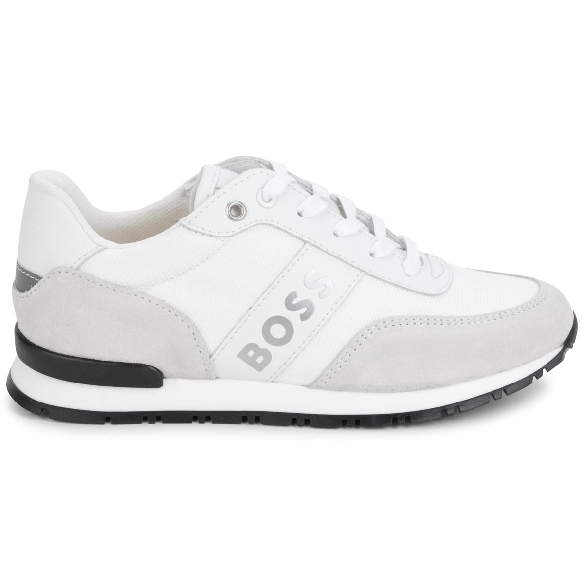 Boys White Logo Shoes