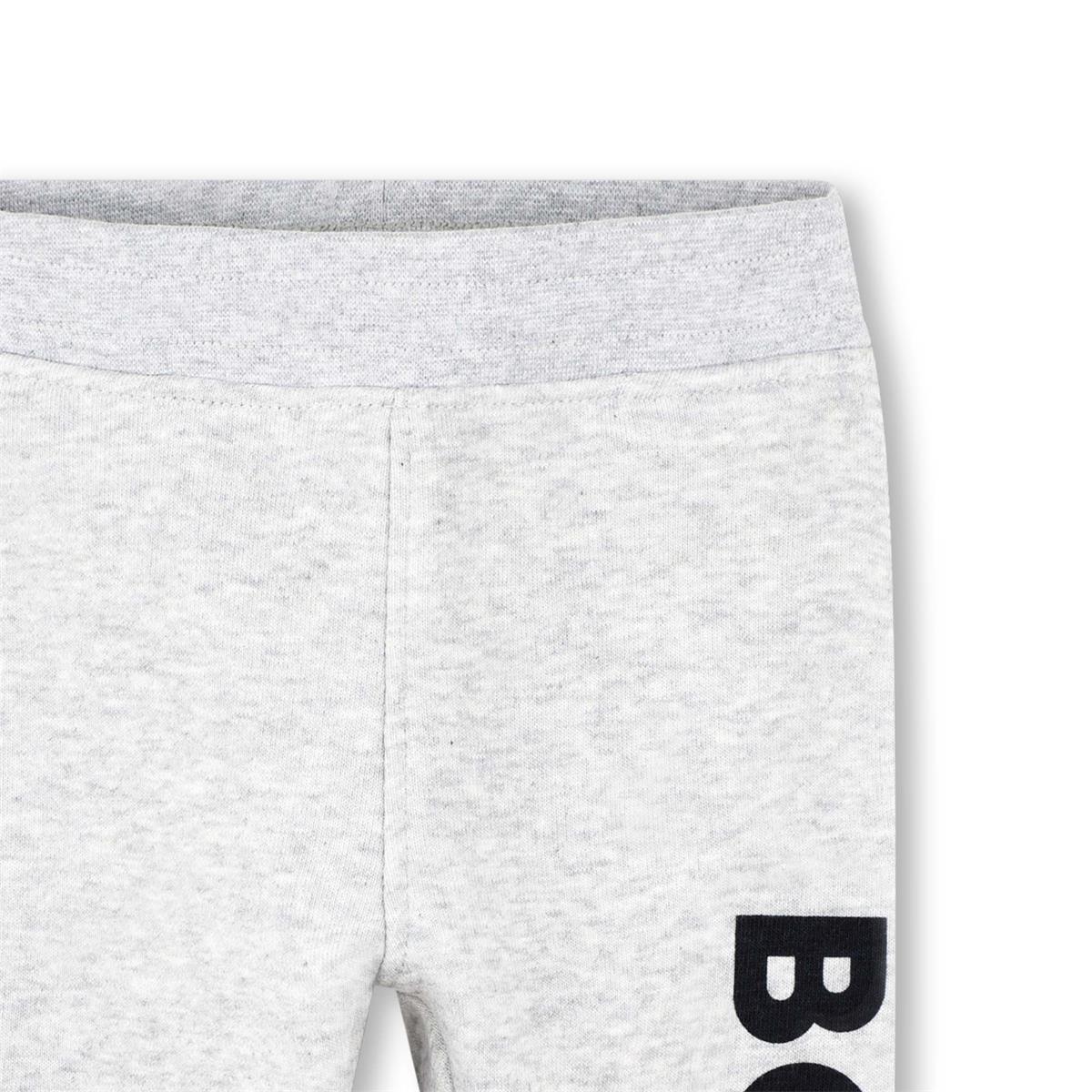 Baby Boys Light Grey Cotton Trousers