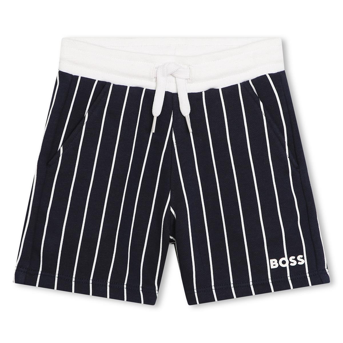 Baby Boys Navy Stripes Shorts