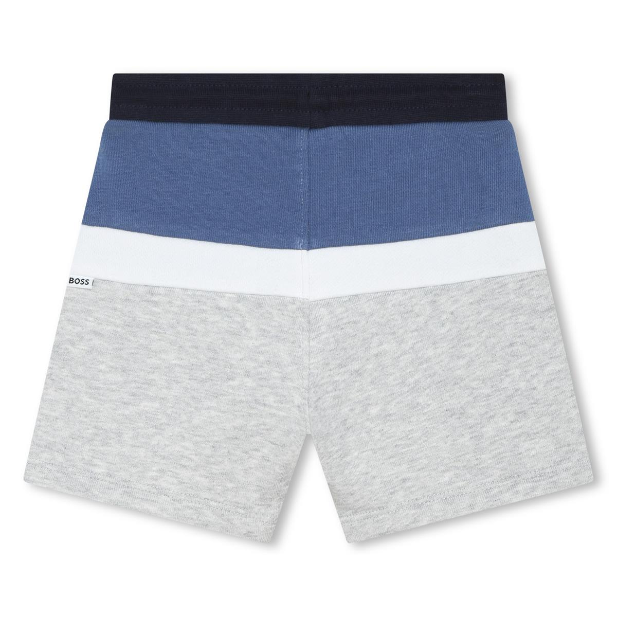 Baby Boys Grey Cotton Shorts