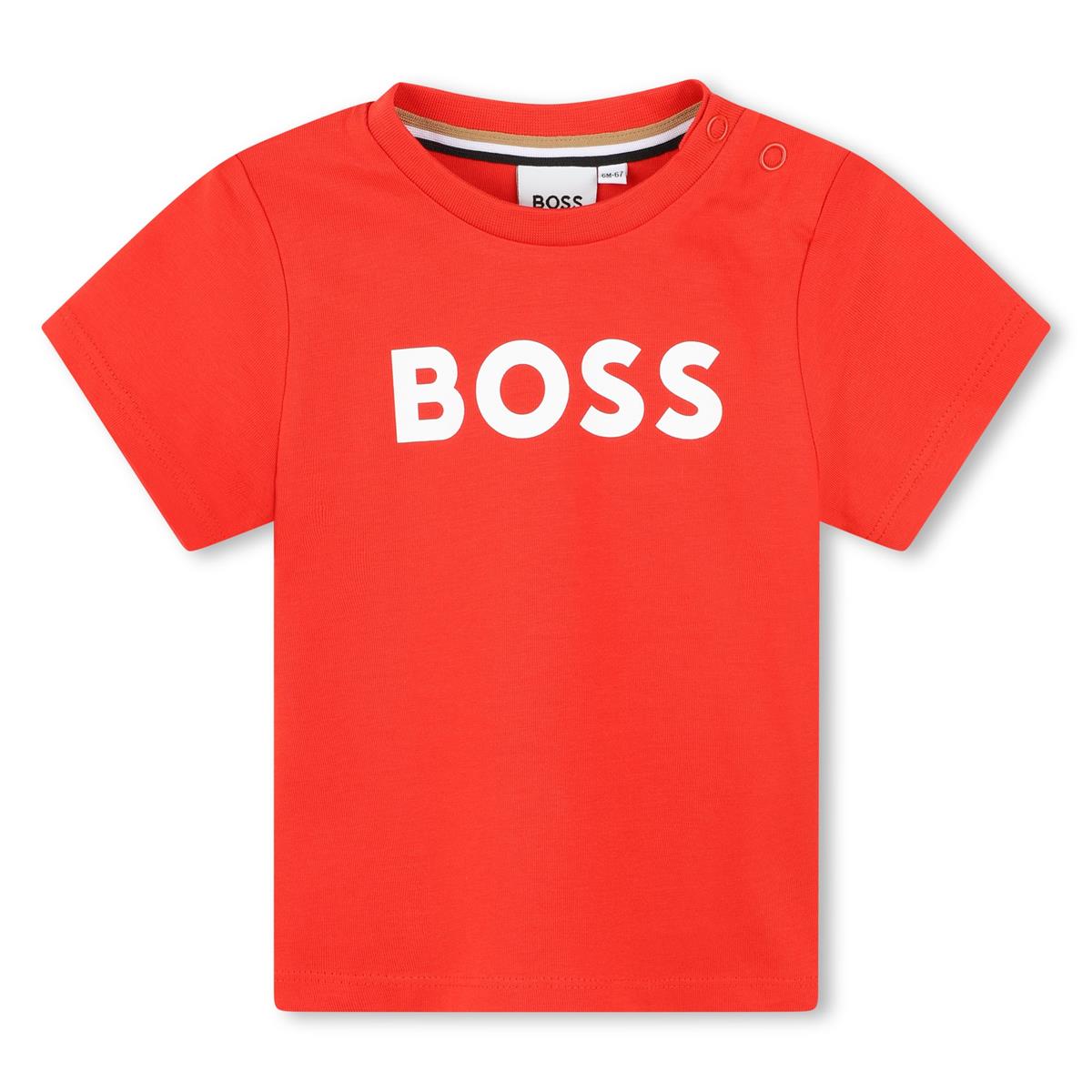 Baby Boys Red Cotton T-Shirt
