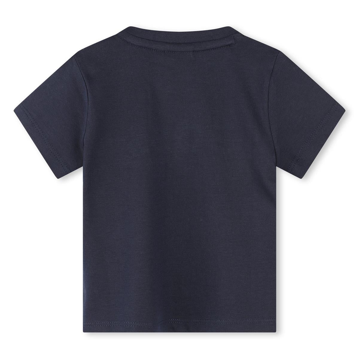 Baby Boys Navy Cotton T-Shirt