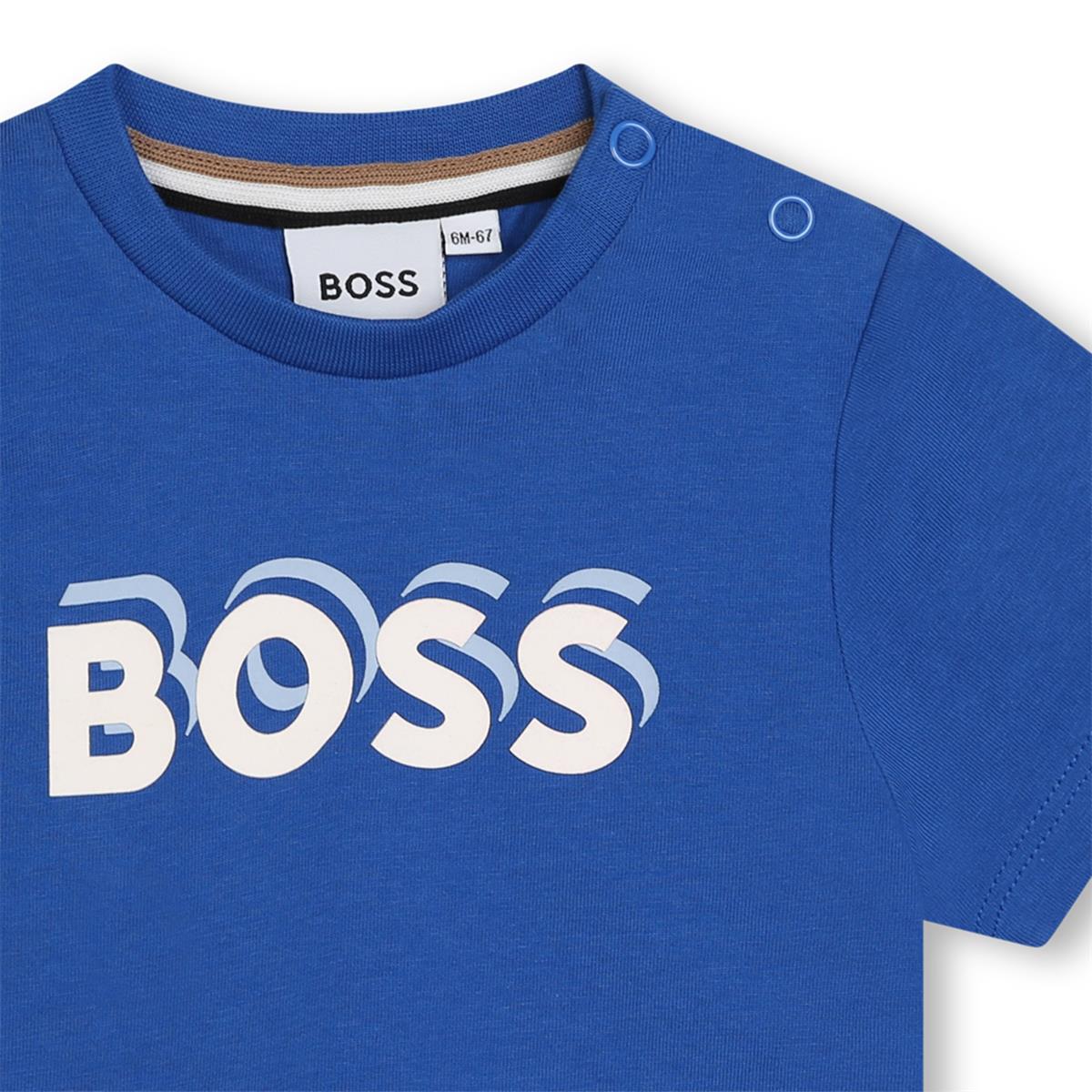 Baby Boys Blue Cotton T-Shirt