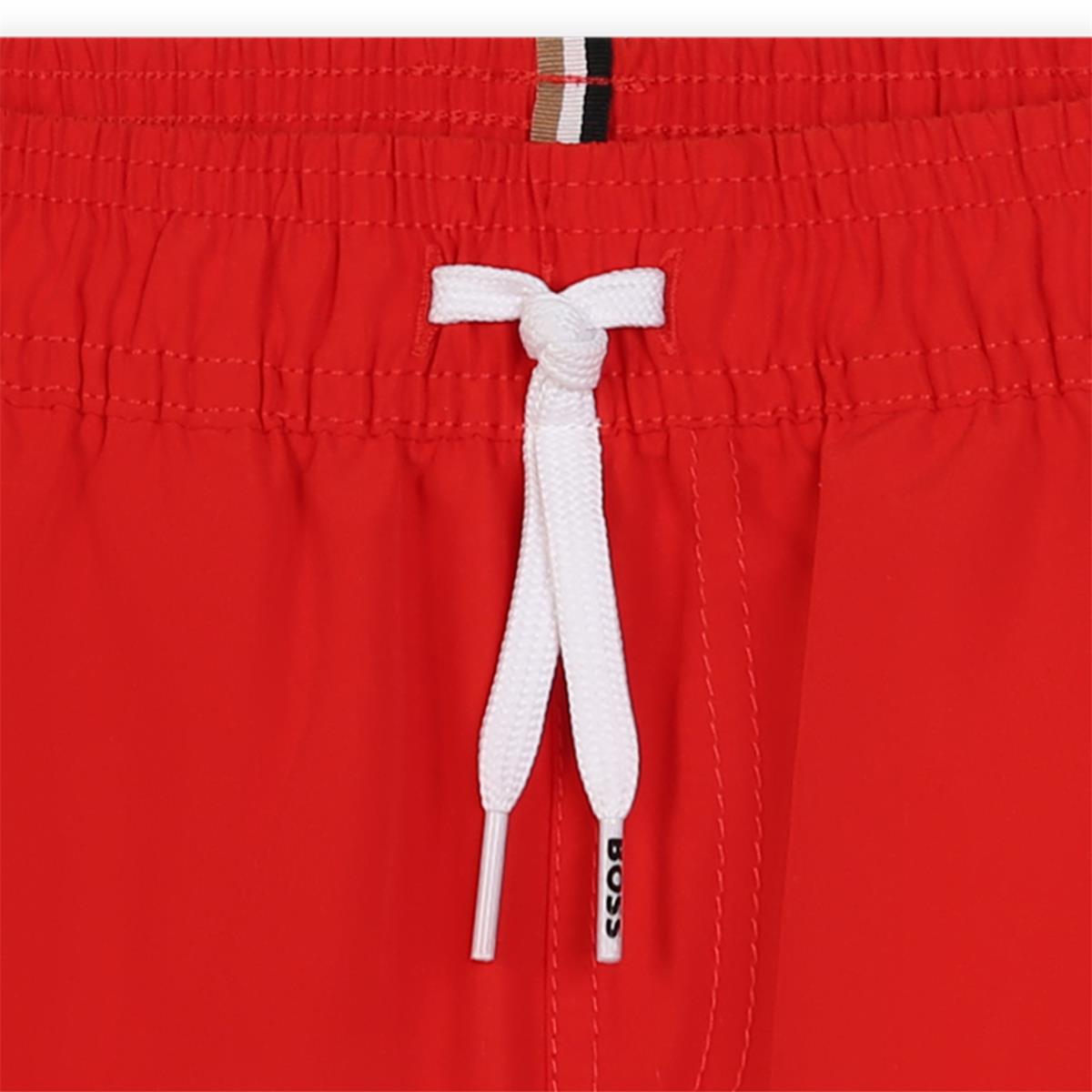 Boys Red Swim Shorts