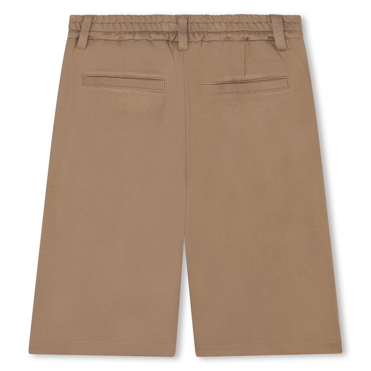 Boys Beige Cotton Shorts