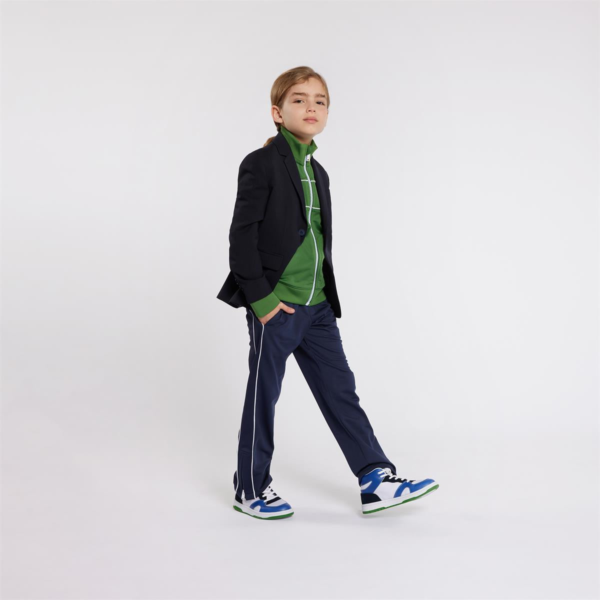 Boys Green Zip-Up Top