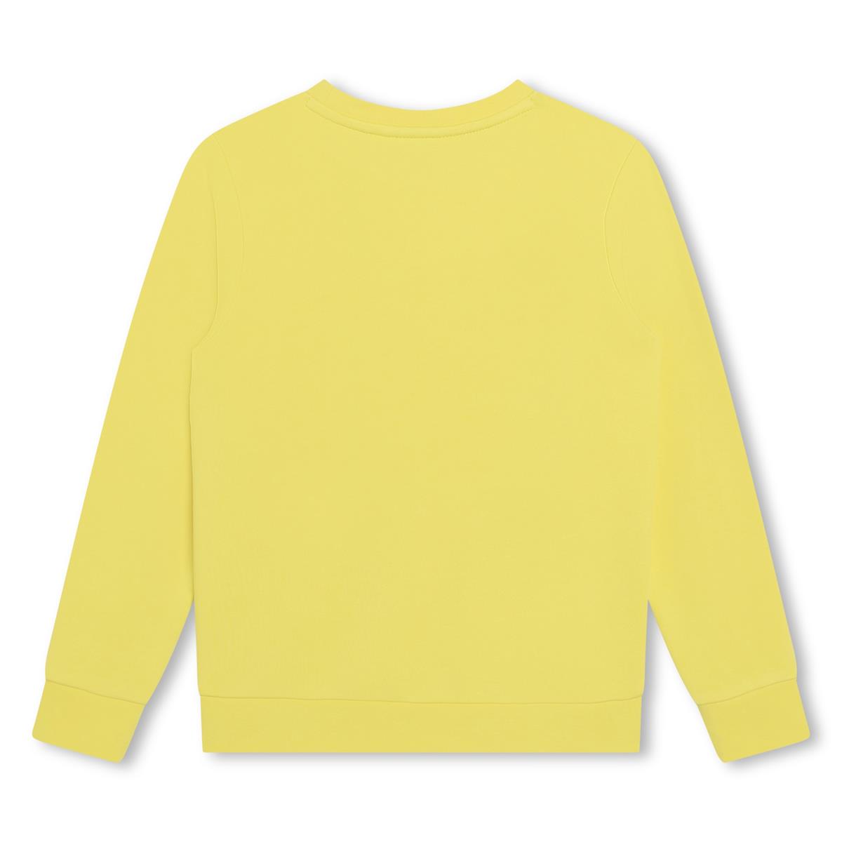 Boys Yellow Cotton Sweatshirt