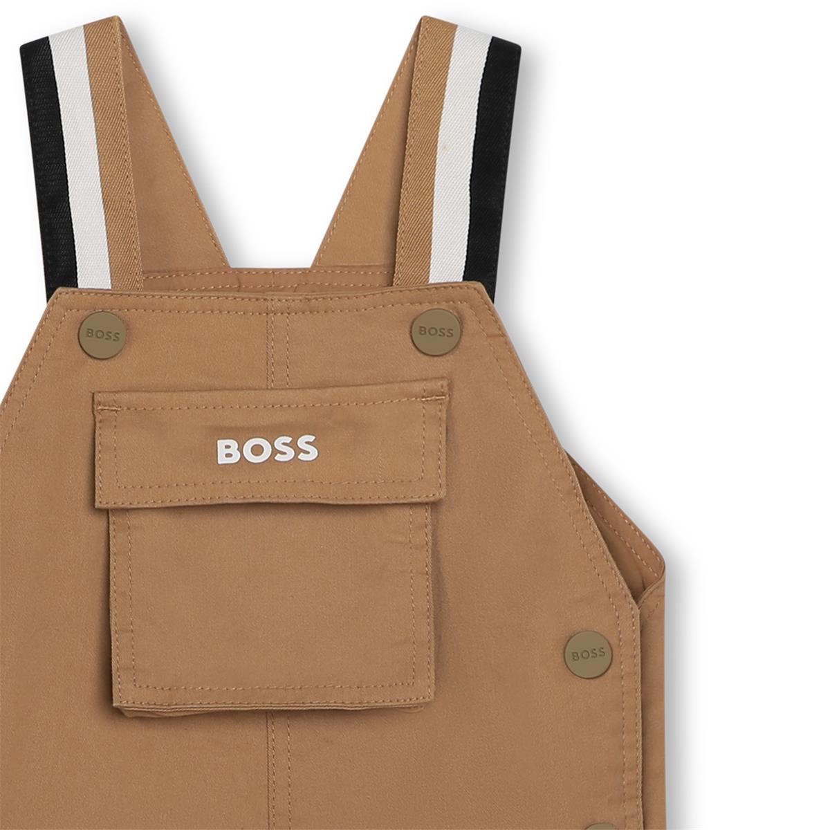 Baby Boys Camel Jumpsuit