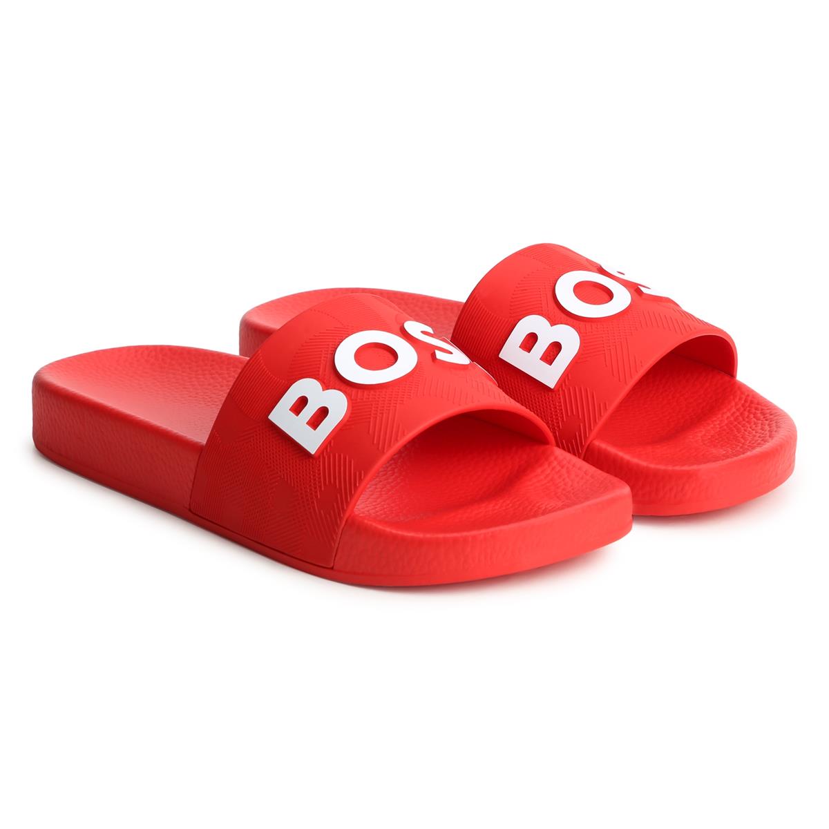 Boys Red Slippers