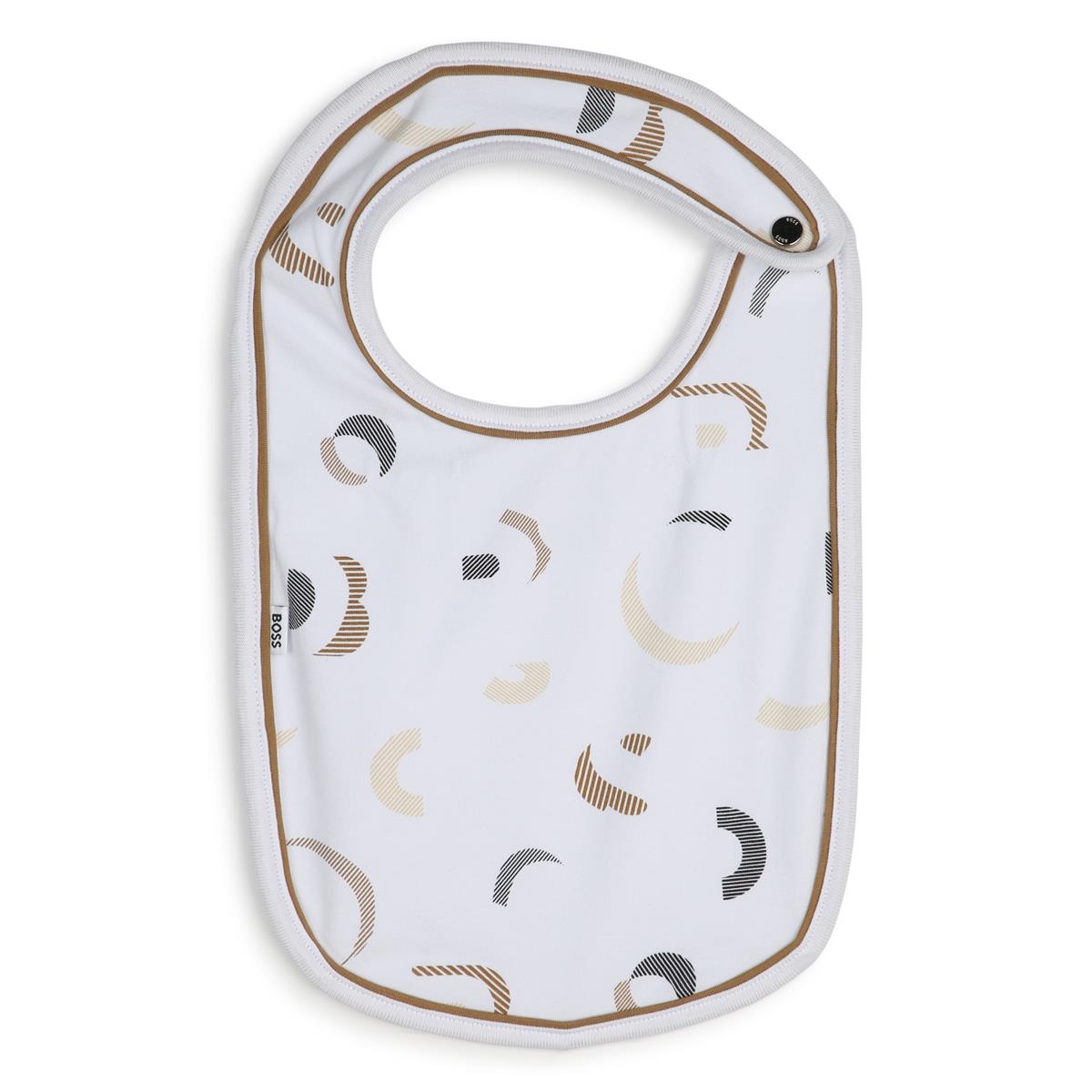 Baby Boys White Bib Set(3 Pack)