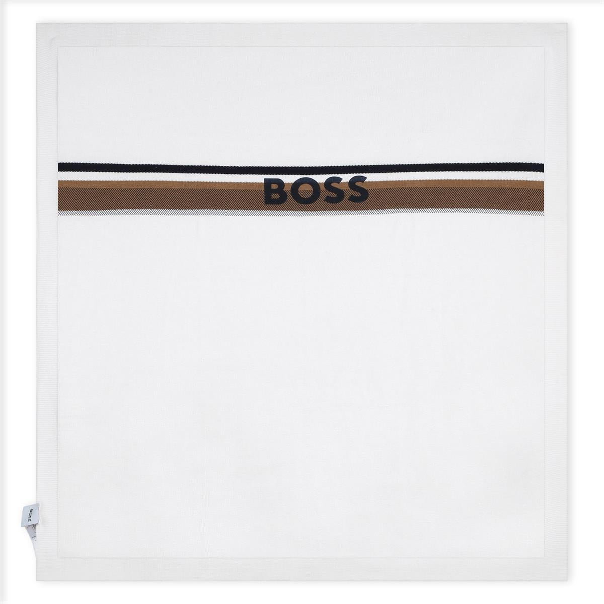 Baby Boys & Girls White Cotton Blanket(75x75cm)