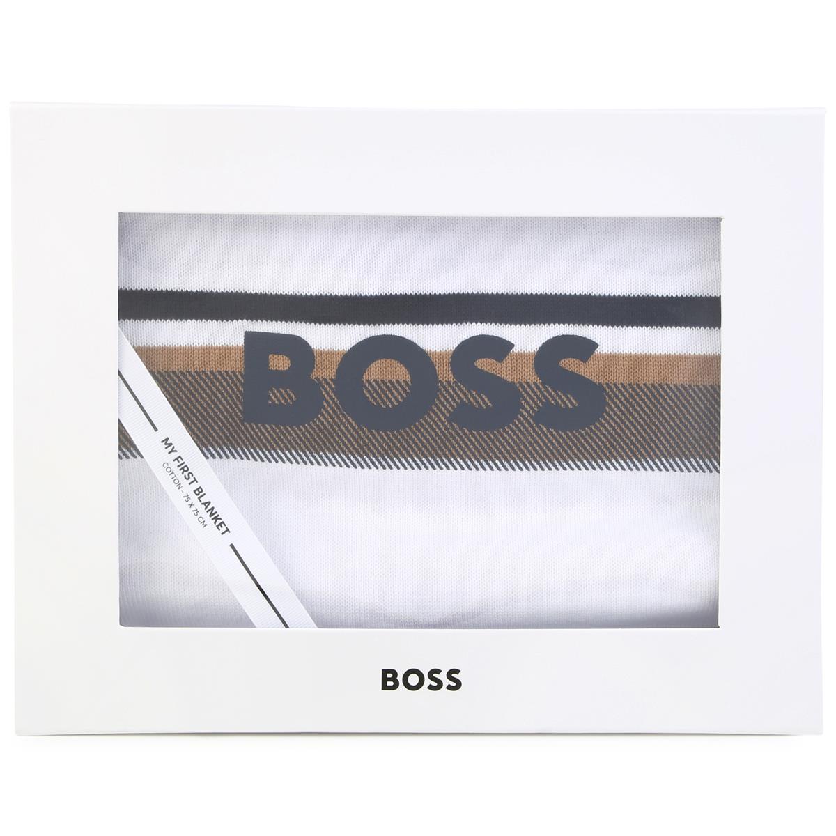 Baby Boys & Girls White Cotton Blanket(75x75cm)