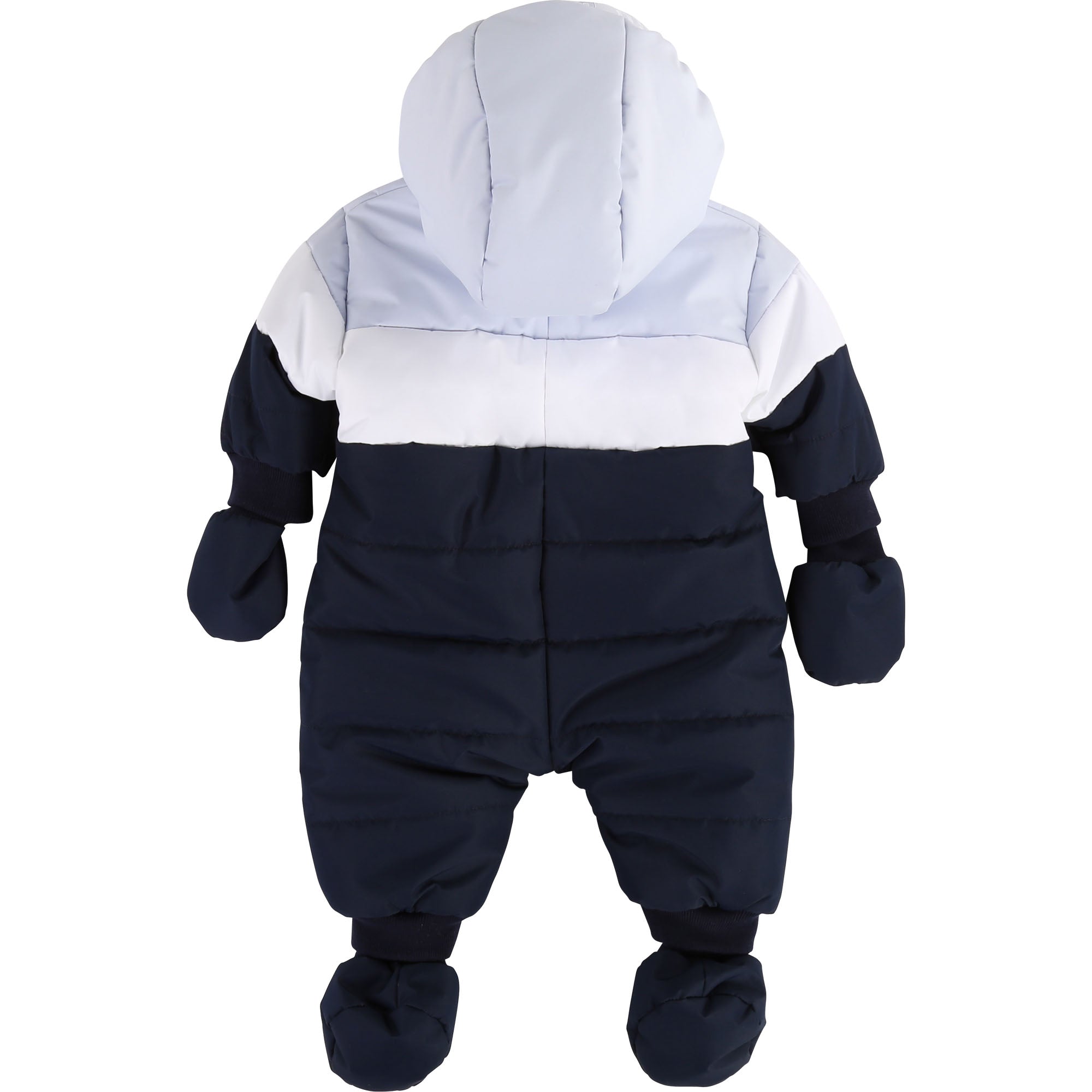 Baby Boys Navy Cotton Babysuit