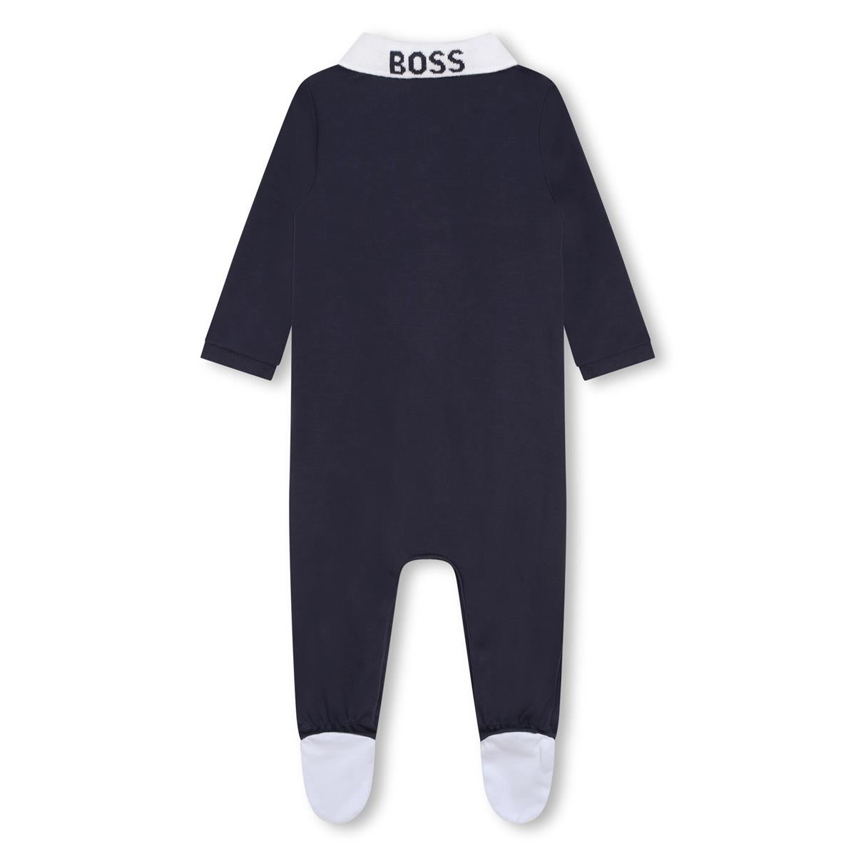 Baby Boys Navy Babysuit