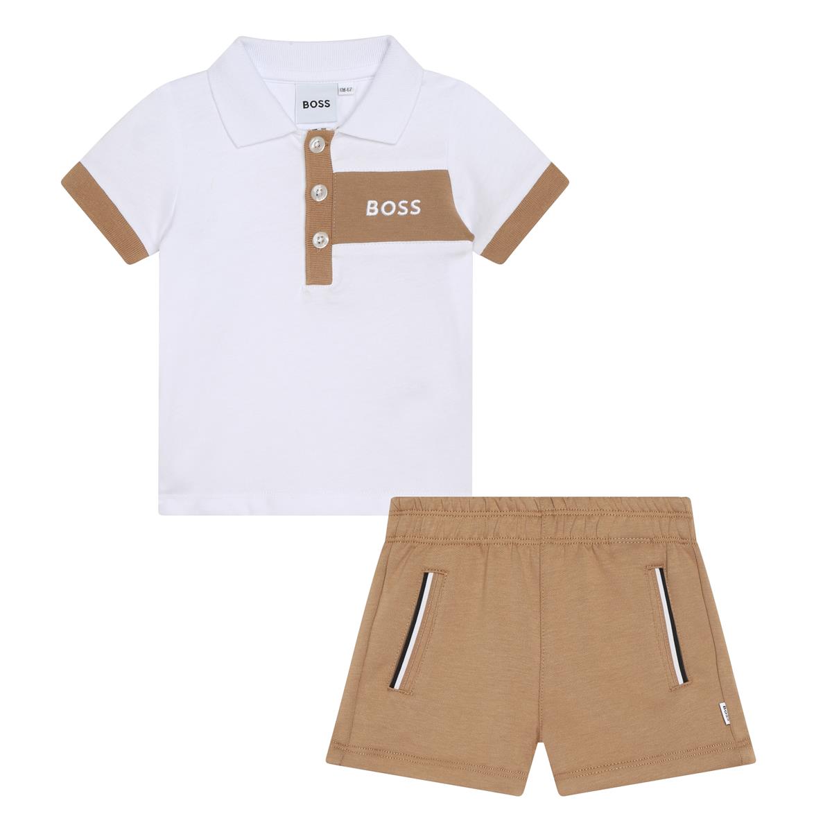 Baby Boys White Cotton Set