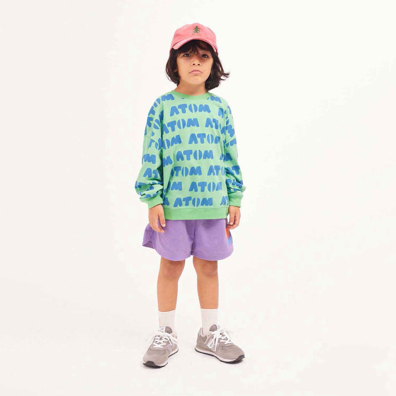 Boys & Girls Purple Cotton Shorts