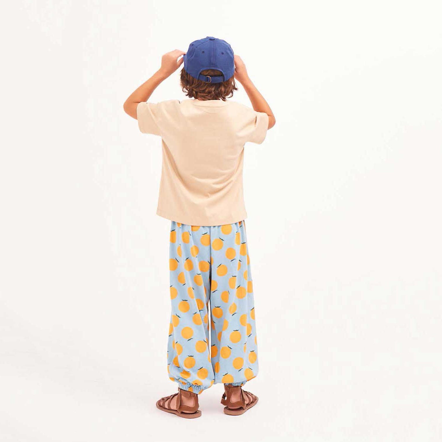 Boys & Girls Beige Printed Cotton T-Shirt