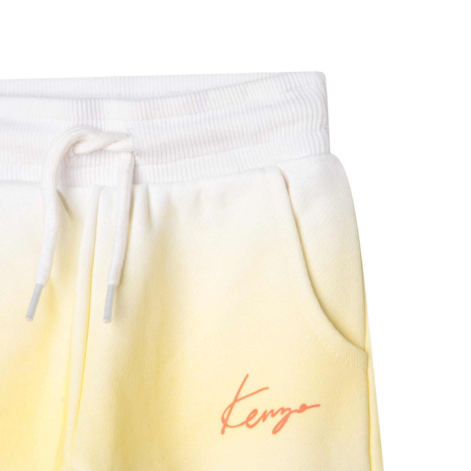 Baby Boys & Girls White Cotton Trousers