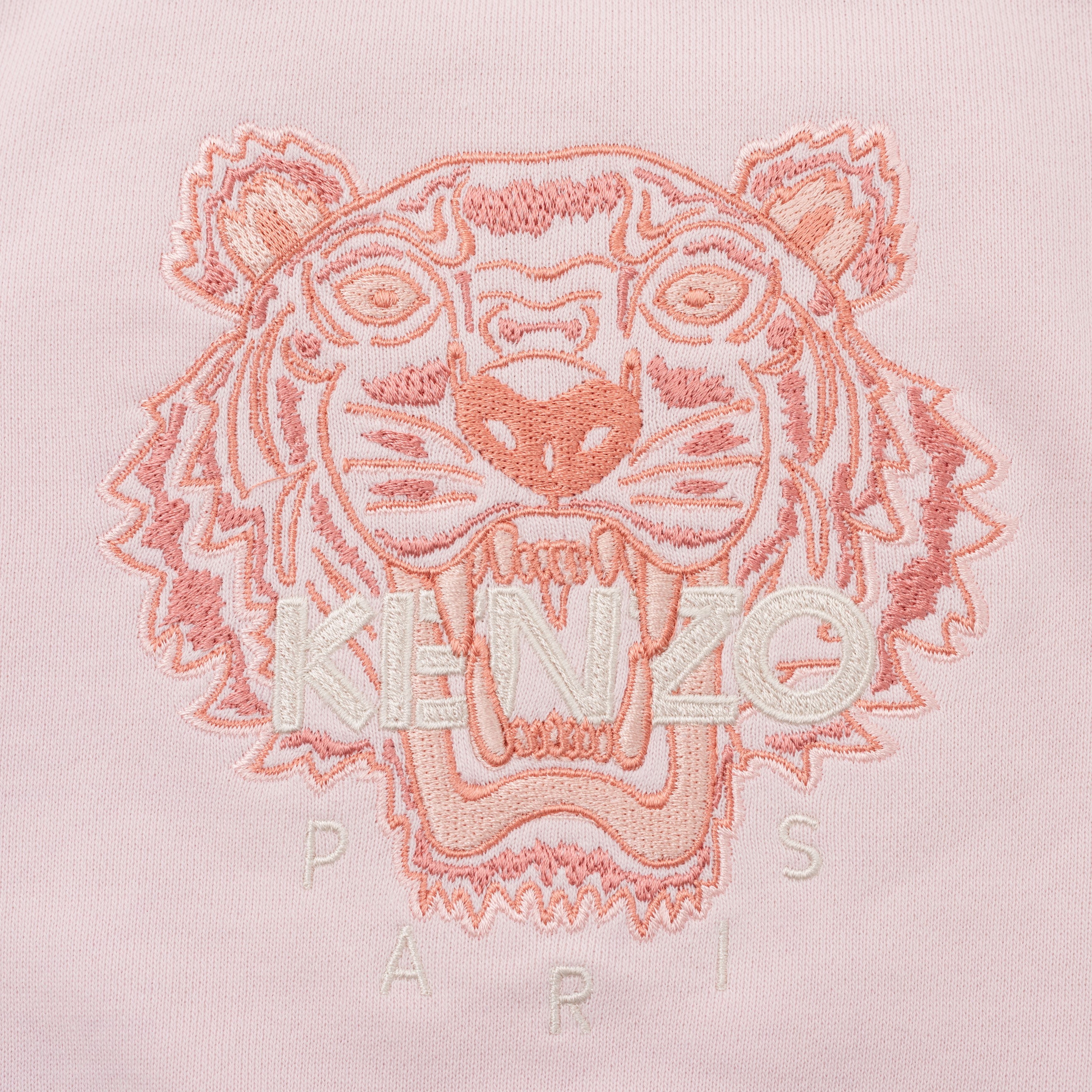 Baby Girls Pink Tiger Cotton Sweatshirt