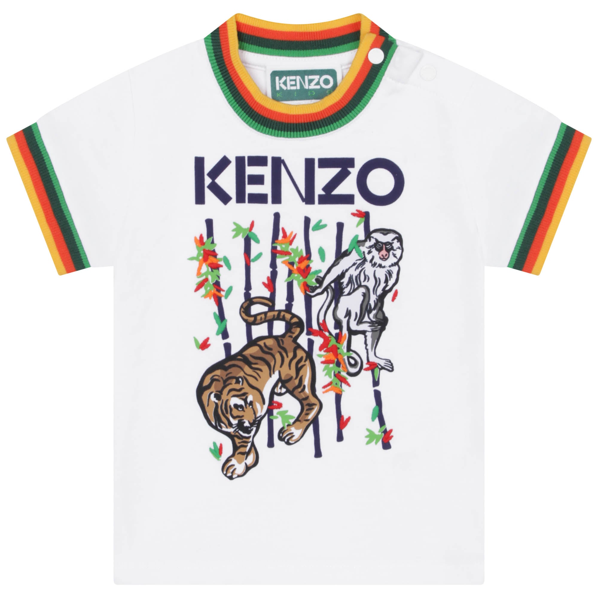 Baby Boys White Logo Cotton Set