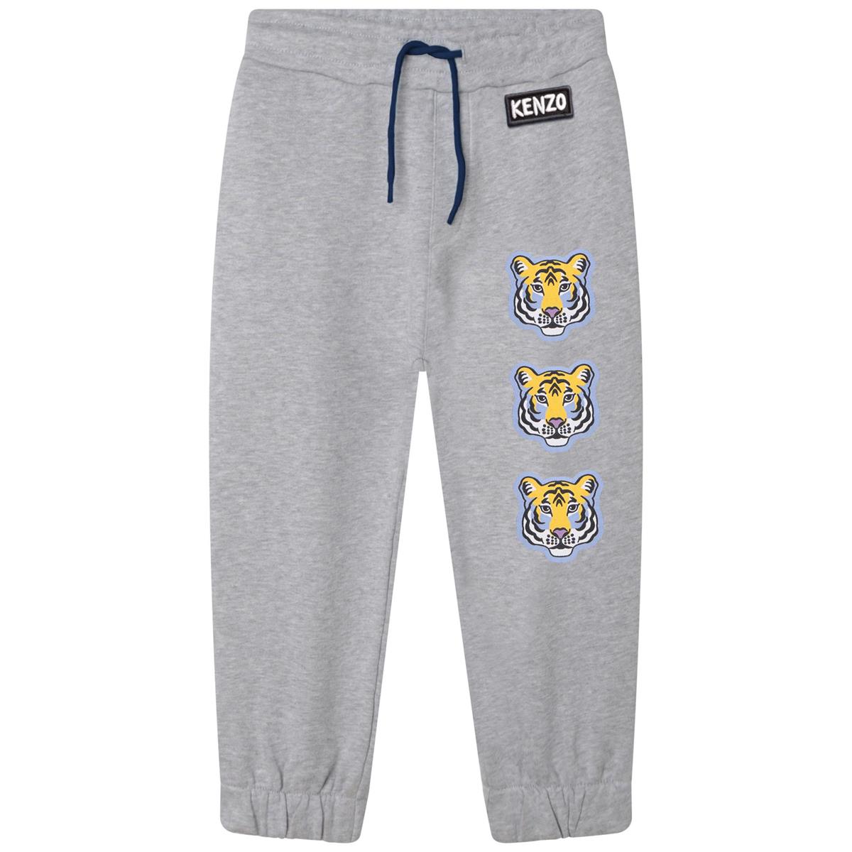 Boys Grey Logo Trousers