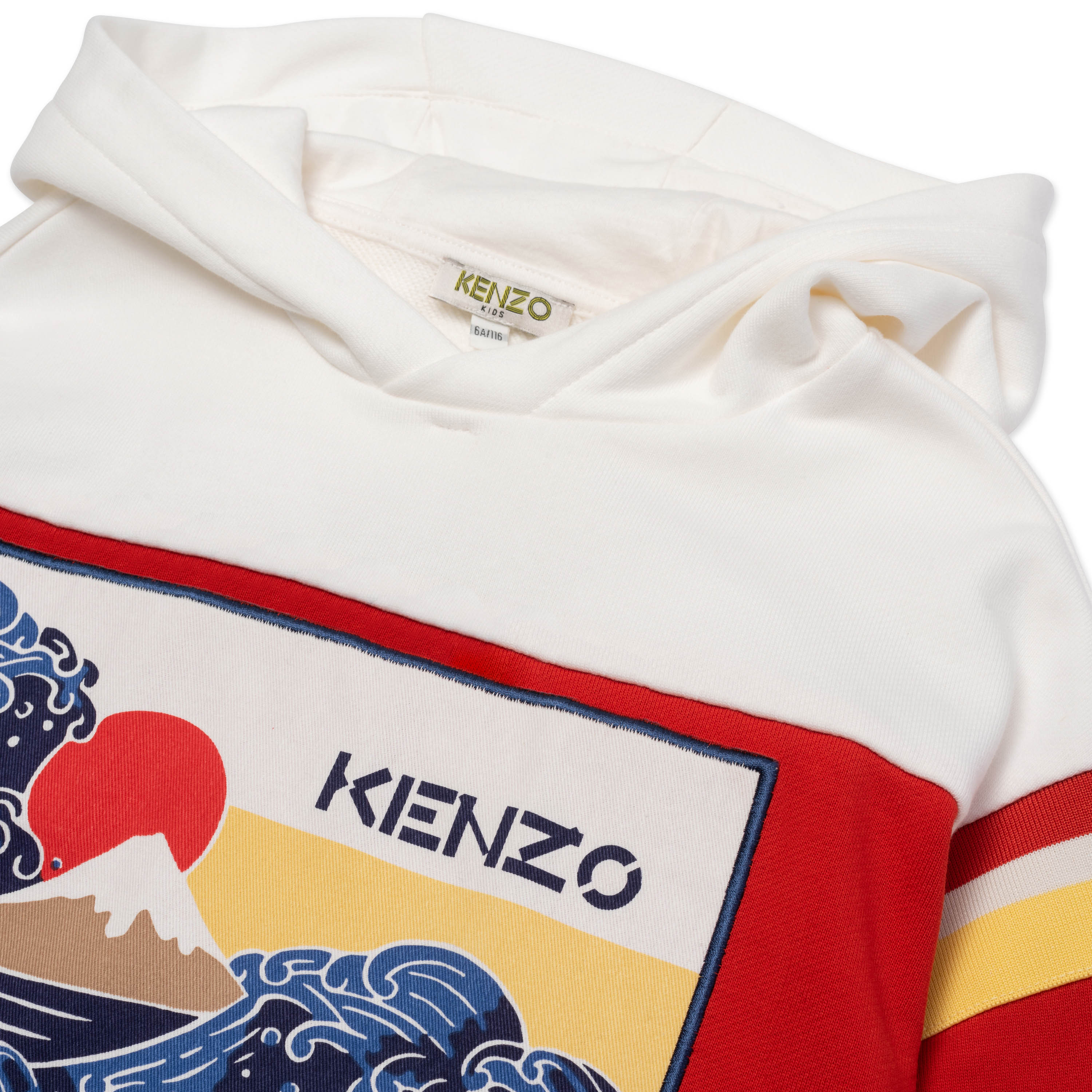 Boys Red Printing Hooded Cotton Sweatshirt