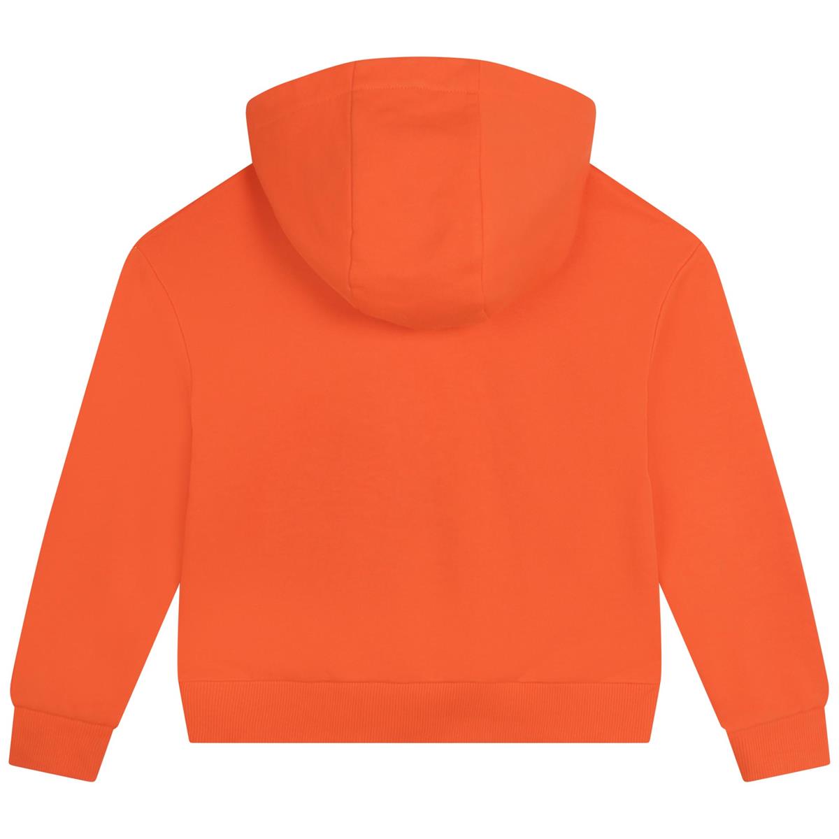 Boys Orange Hooded Sweatshirt