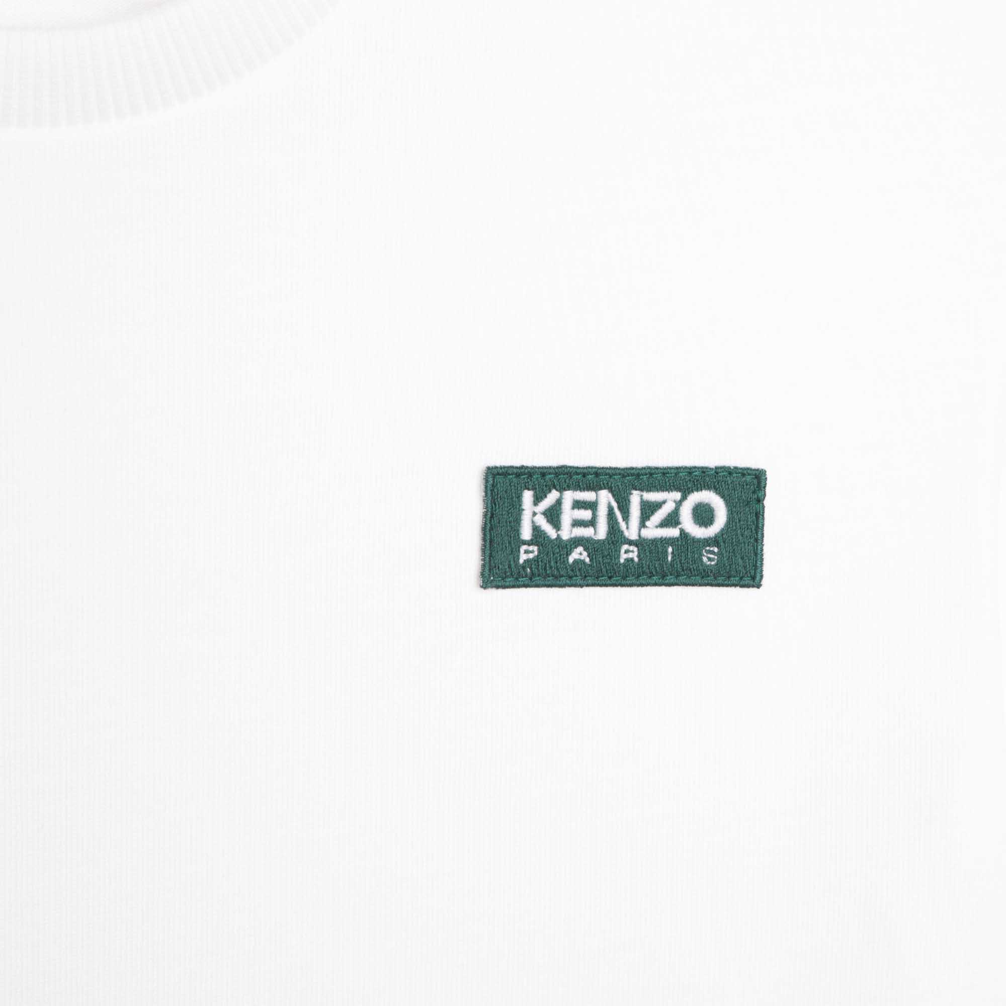 Boys White Logo Cotton T-Shirt