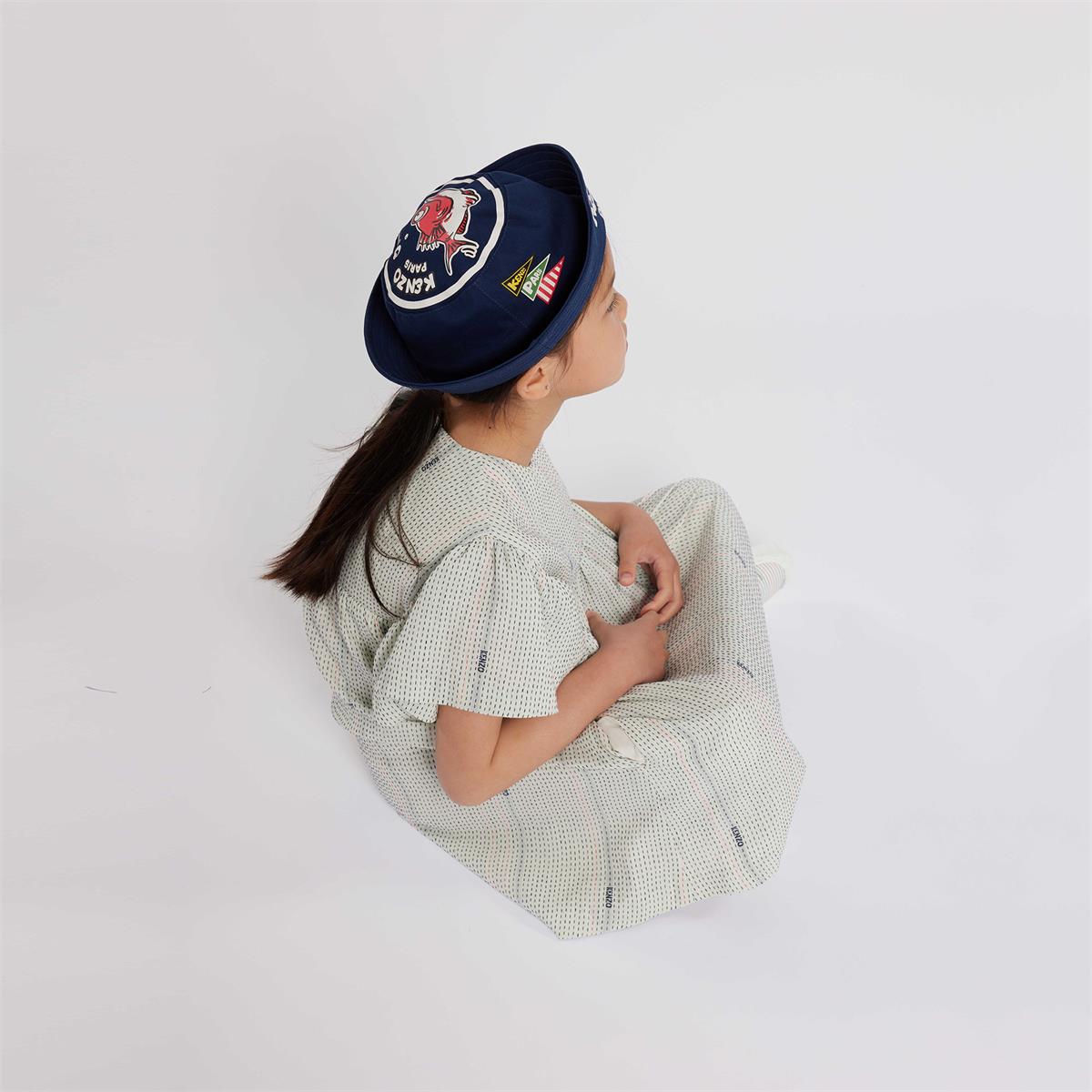 Boys & Girls Blue Bucket Hat