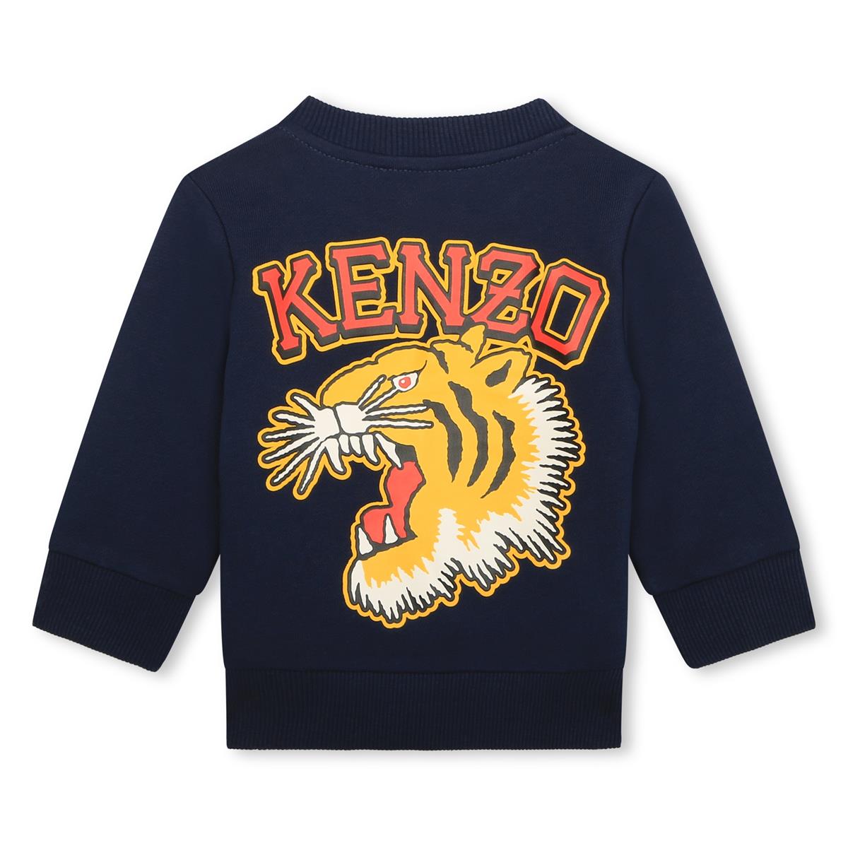 Baby Boys Navy Cotton Sweatshirt