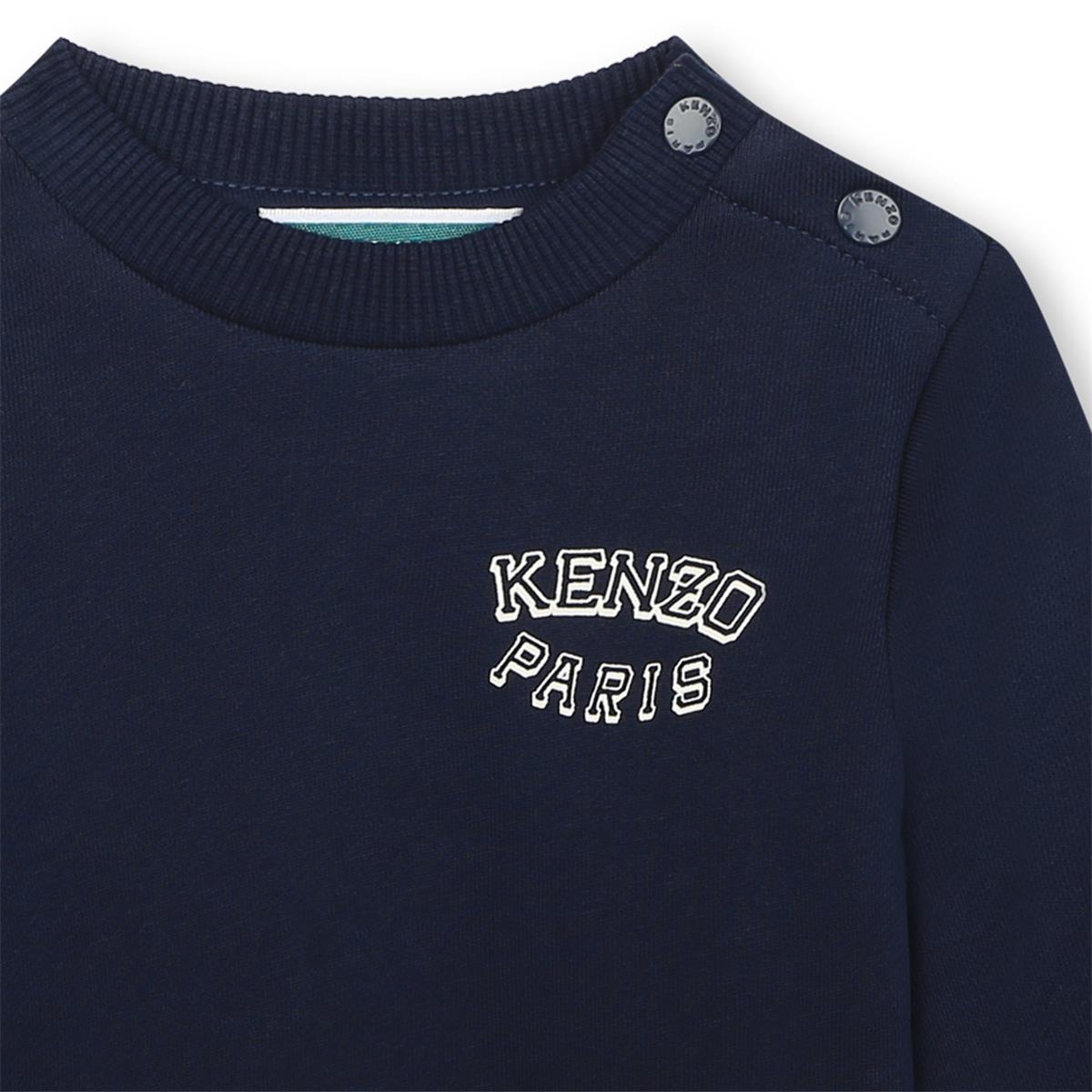 Baby Boys Navy Cotton Sweatshirt
