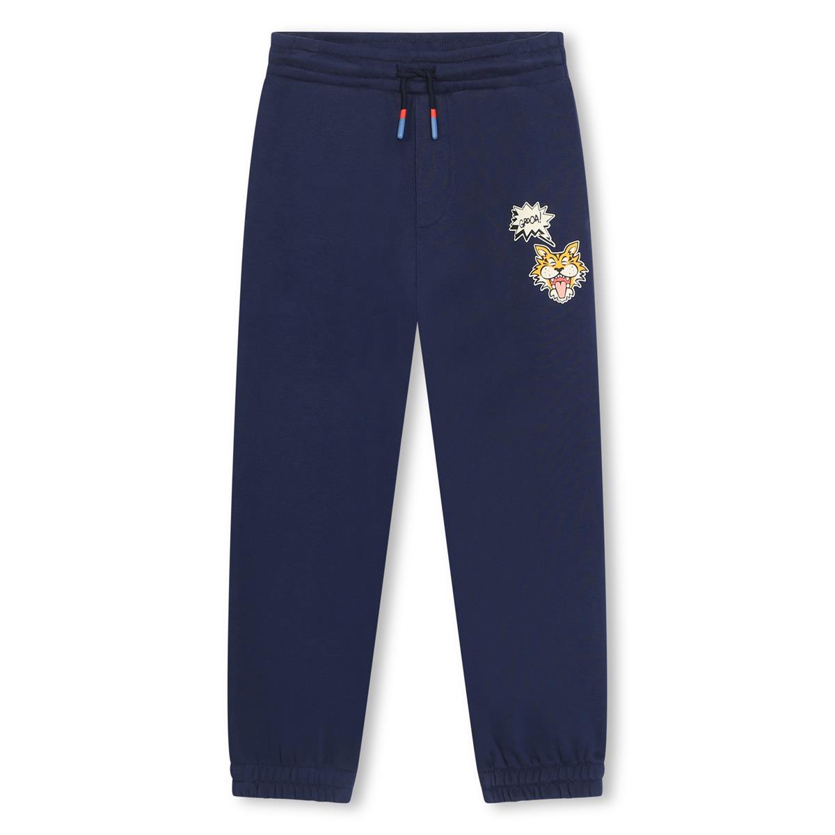 Boys Navy Cotton Trousers