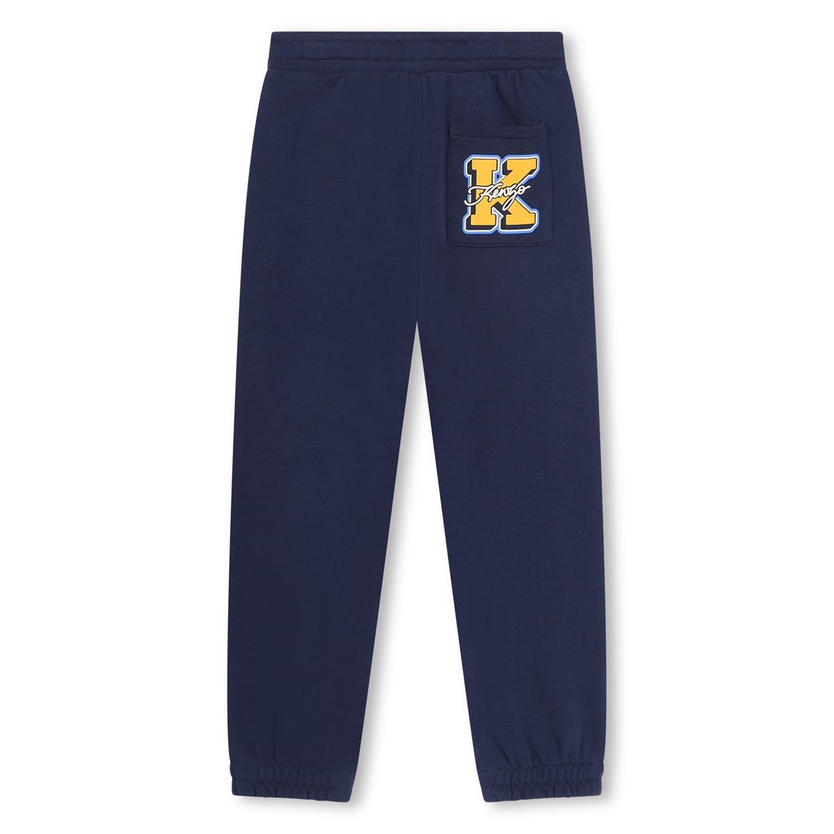 Boys Navy Cotton Trousers