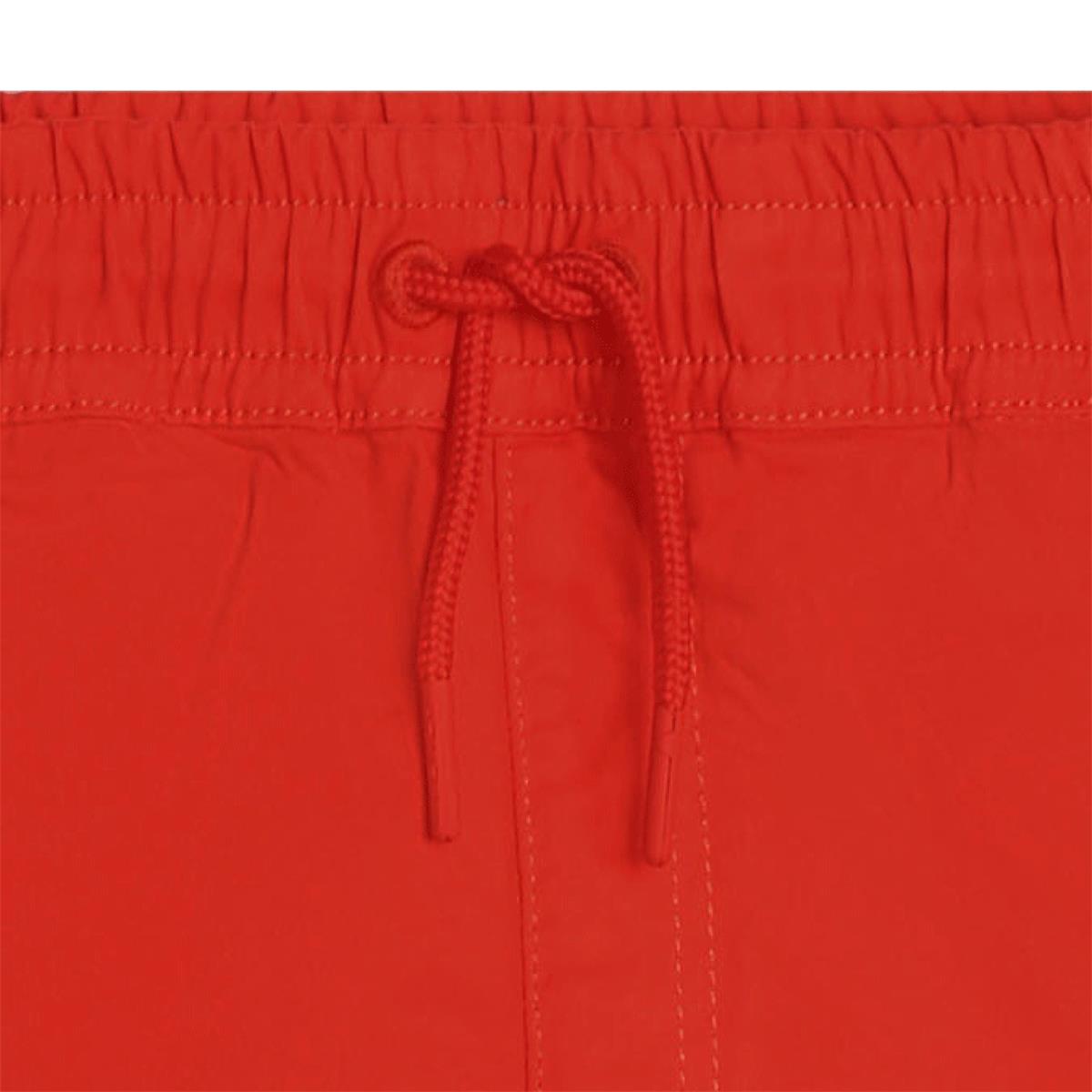 Boys & Girls Red Cotton Shorts