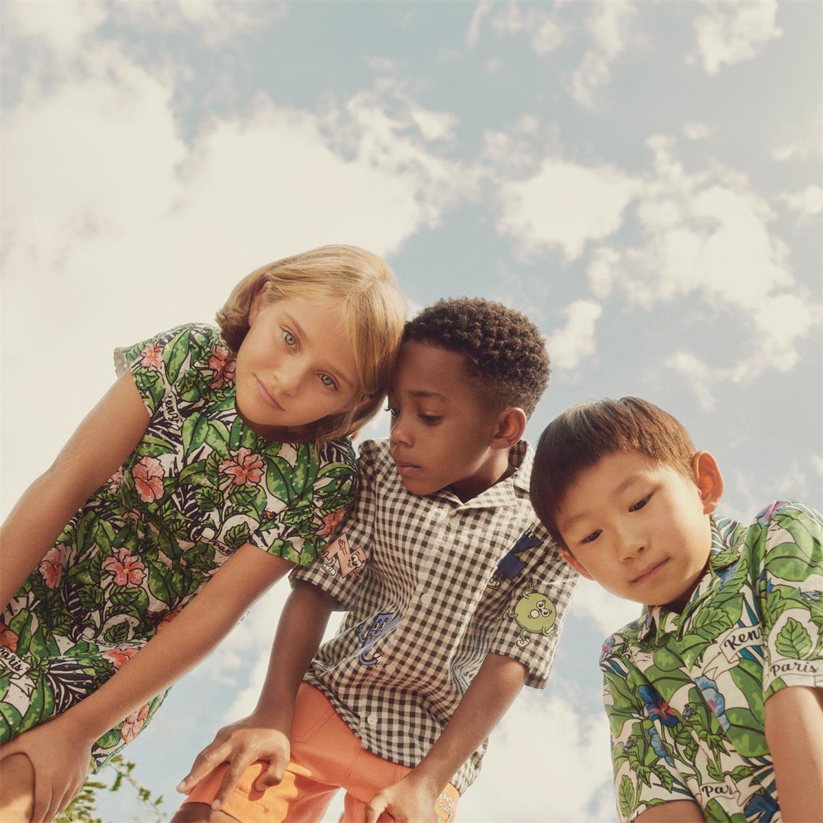 Boys & Girls Orange Cotton Shorts