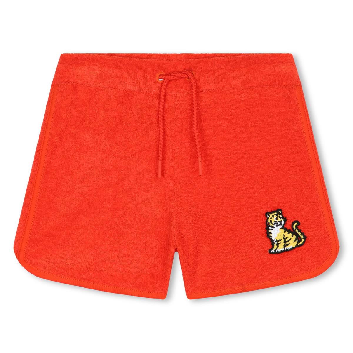 Boys Red Cotton Shorts