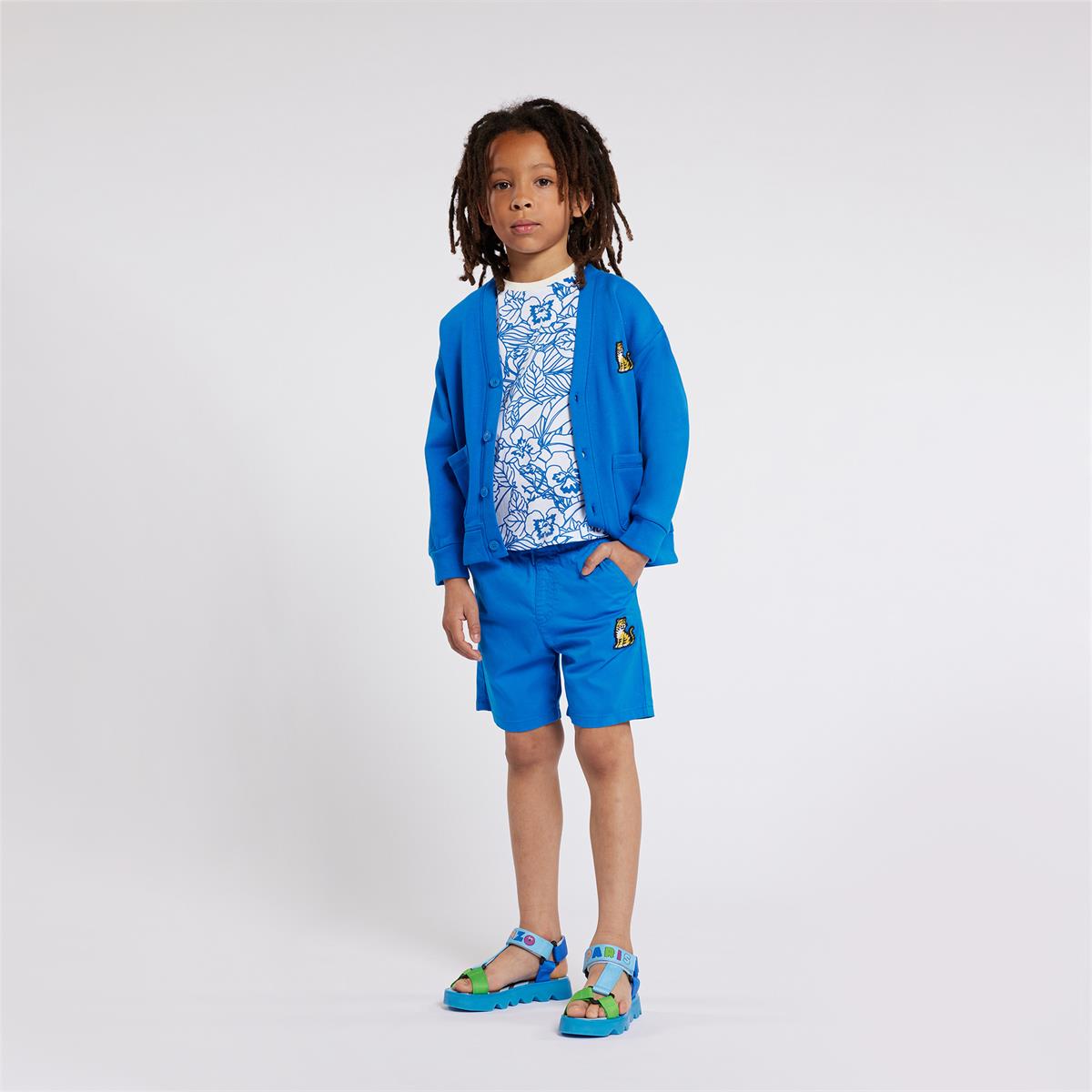 Boys Blue Cotton Cardigan