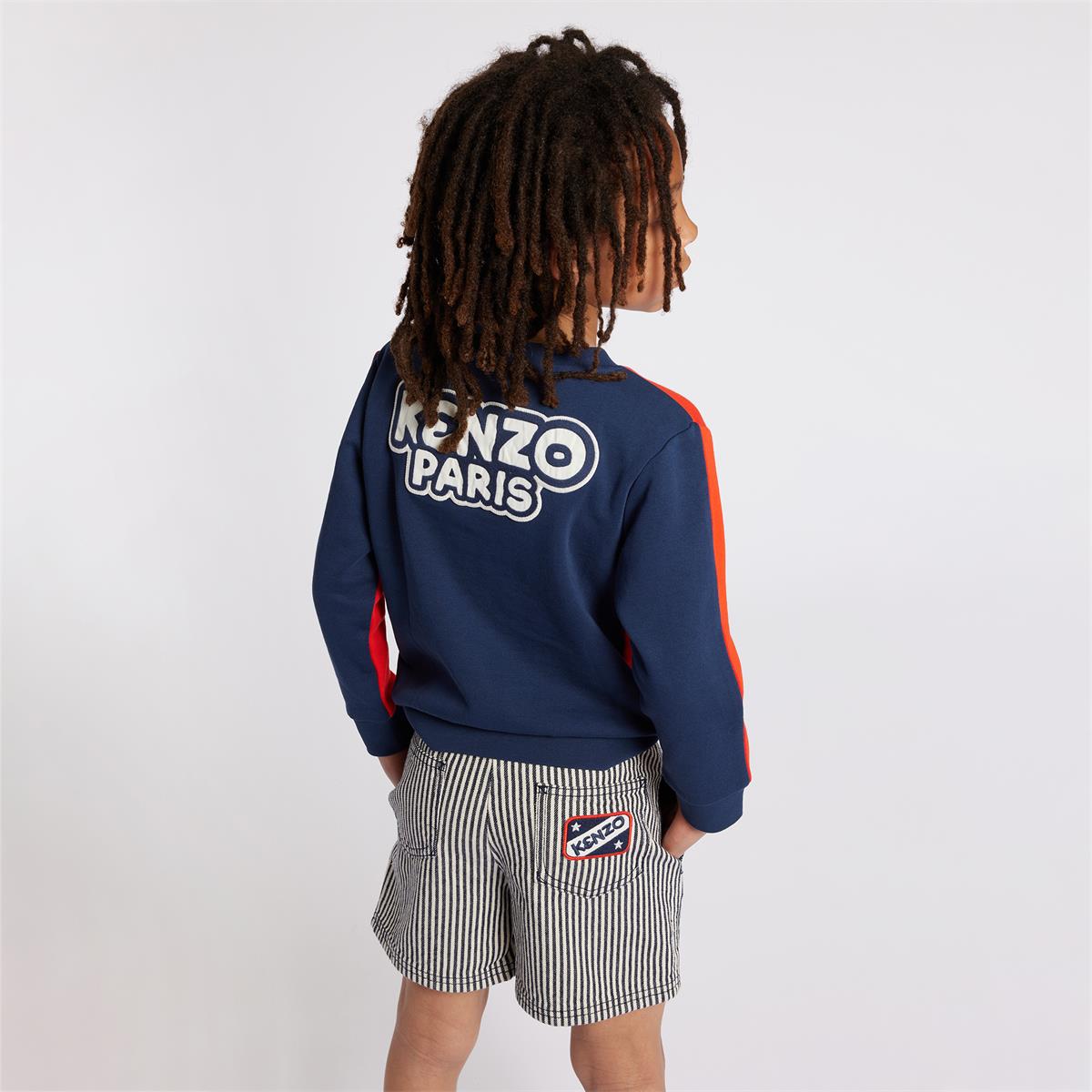 Boys Orange Cotton Sweatshirt