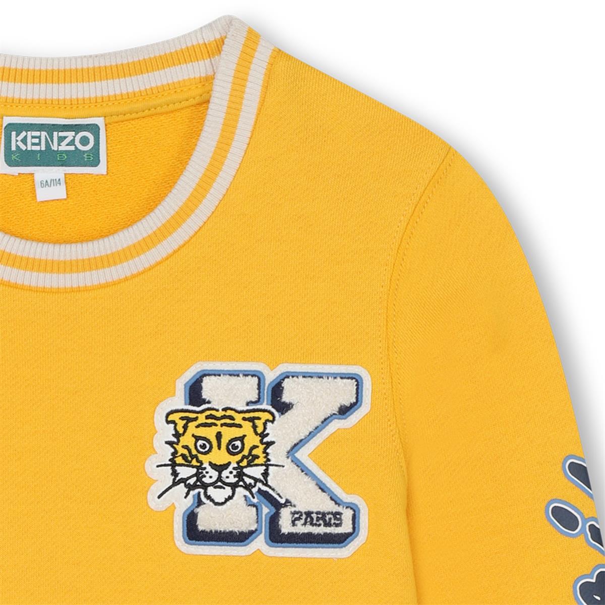 Boys Yellow Cotton Sweatshirt
