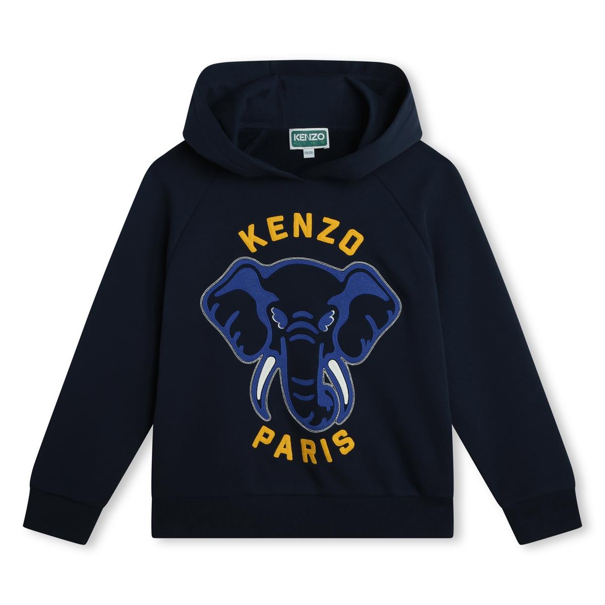 Boys Navy Hooded Cotton Sweatshirt