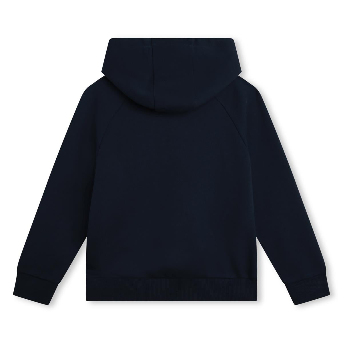 Boys Navy Hooded Cotton Sweatshirt